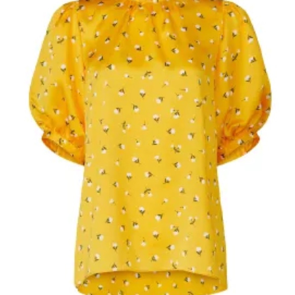 Kate Spade Yellow Floral Women's Top